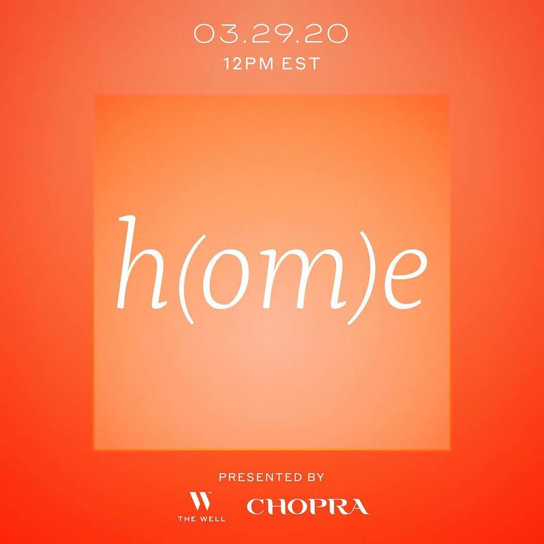 ナネットレポーのインスタグラム：「Trying to stay sane while Staying  H(OM)E  going to join a live meditation presented by @the well and @deepakchopra on Sunday at 12noon EST. Please sign up! www.the-well.com/stayhome #hopegoesglobal」