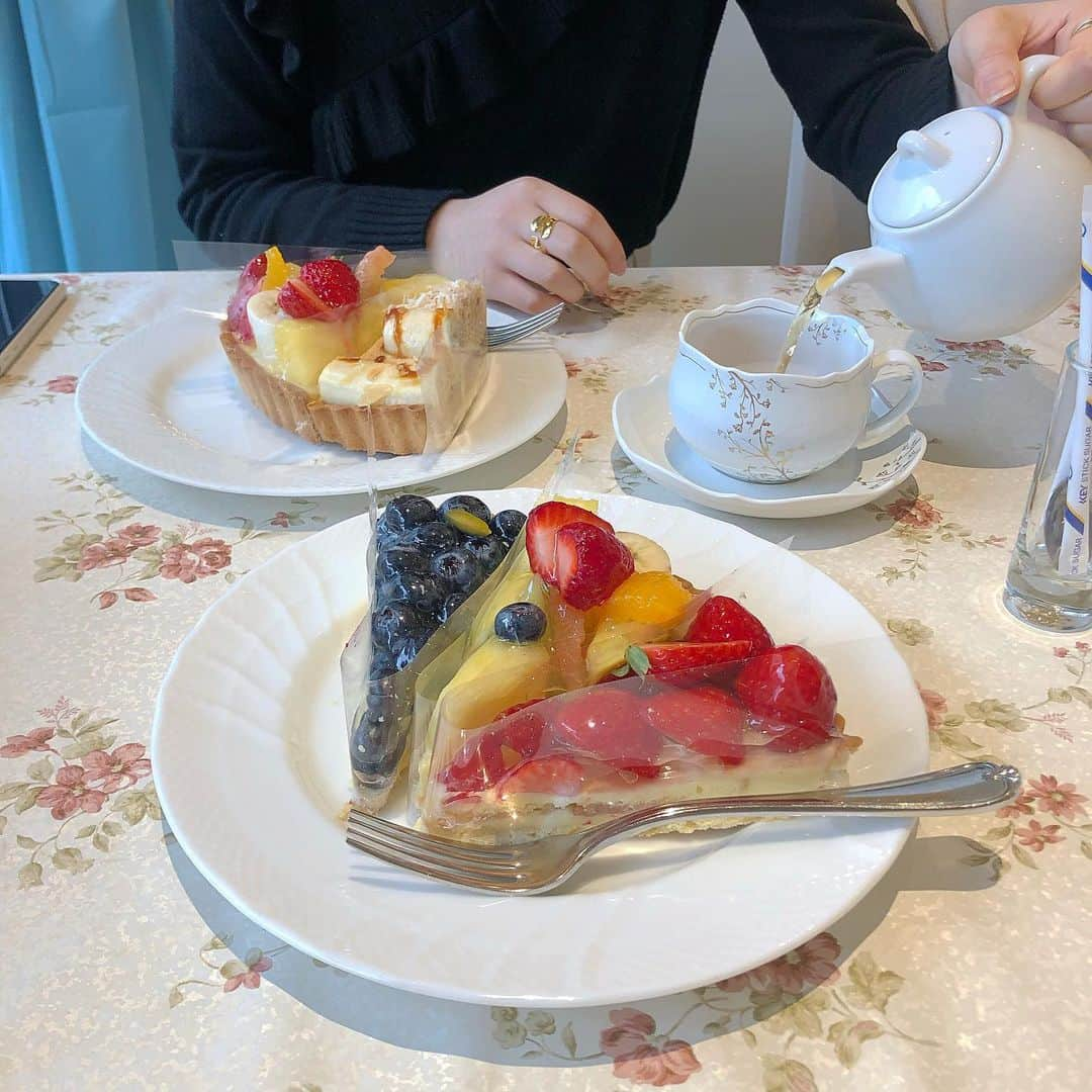 山本瑠香さんのインスタグラム写真 - (山本瑠香Instagram)「タルト食べ放題🍰🤍 #cafe #cake #tart #タルト #タルト食べ放題  #delicesdupalais #デリスデュパレ」3月26日 17時43分 - ruka_1010_team8