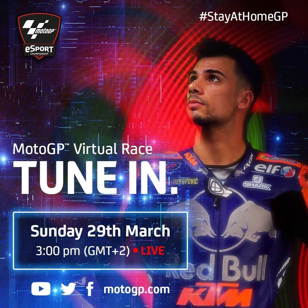 MotoGPさんのインスタグラム写真 - (MotoGPInstagram)「Prepare yourself for the first ever #MotoGP Virtual Race! 🙌 The first 5 contenders are ready! It's almost time to go racing! 💨 #StayAtHomeGP #eSports #Motorcycle #Racing #Motorsport」3月26日 18時51分 - motogp