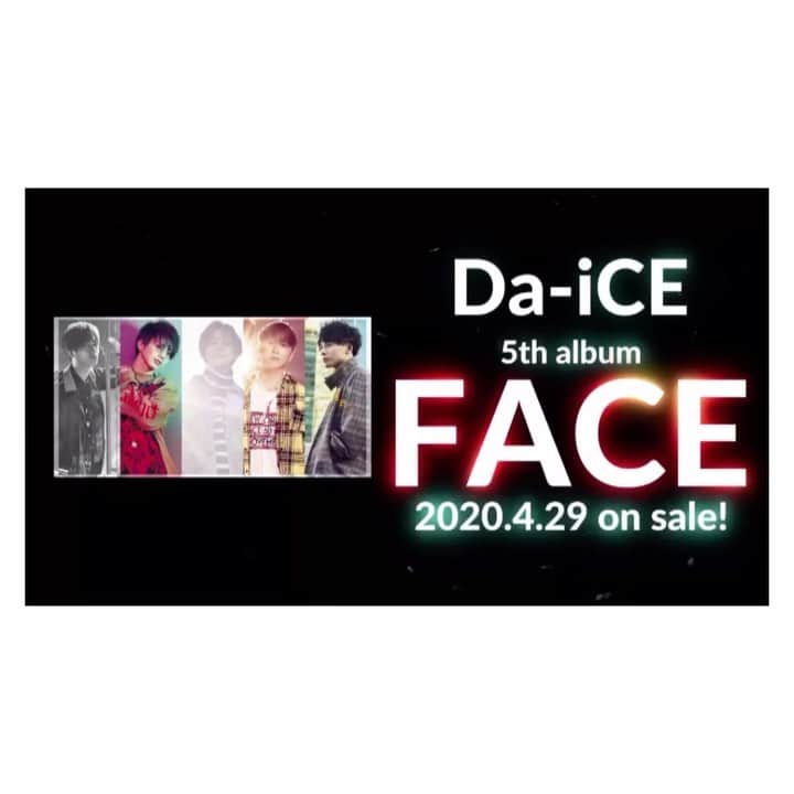 工藤大輝のインスタグラム：「Da-iCE new album "FACE" 2020,4,29 release.」