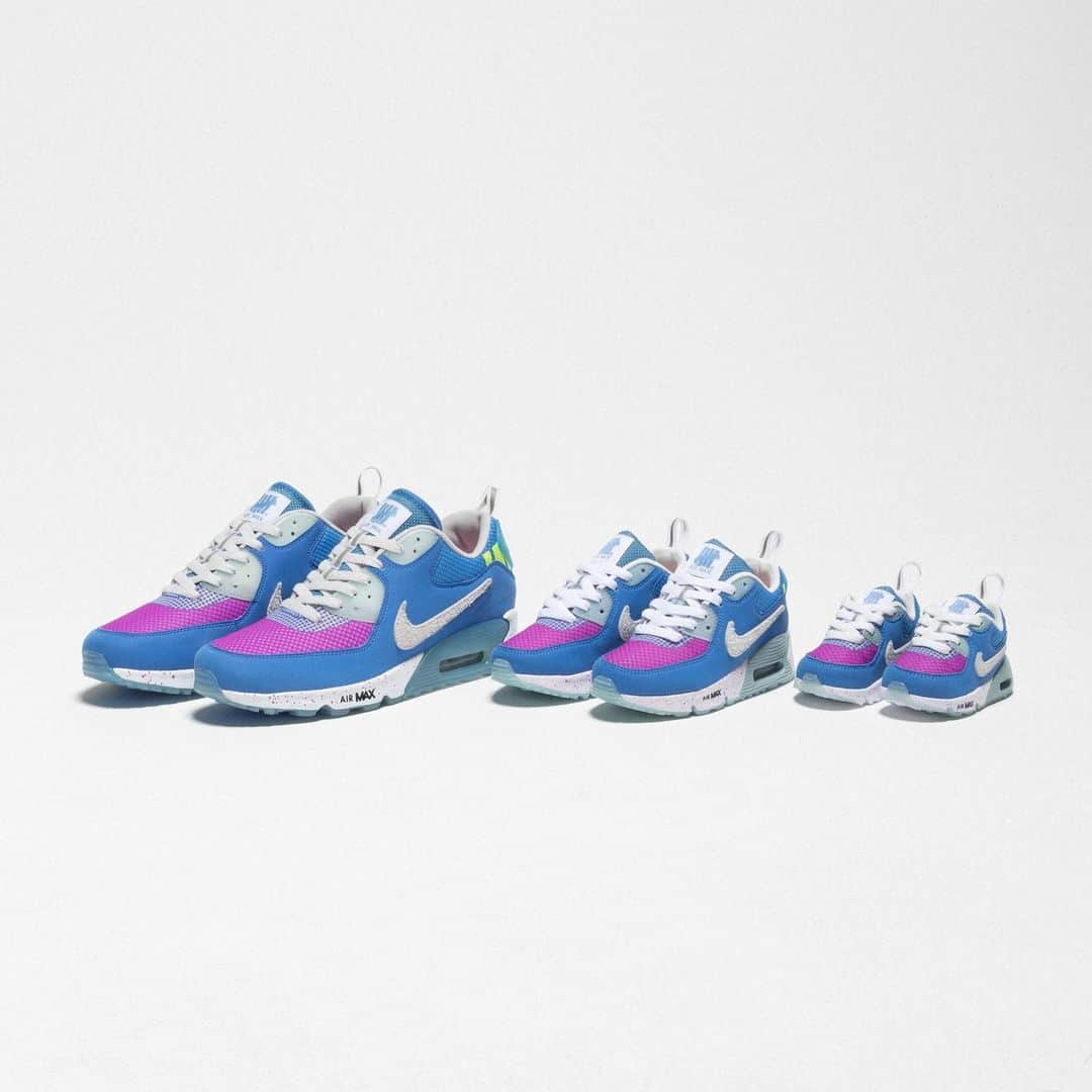 UNDFTDさんのインスタグラム写真 - (UNDFTDInstagram)「UNDEFEATED x NIKE AIR MAX 90 “Pacific Blue”  available now only at Undefeated in TD, PS, GS and Men’s sizing.」3月26日 23時00分 - undefeatedinc