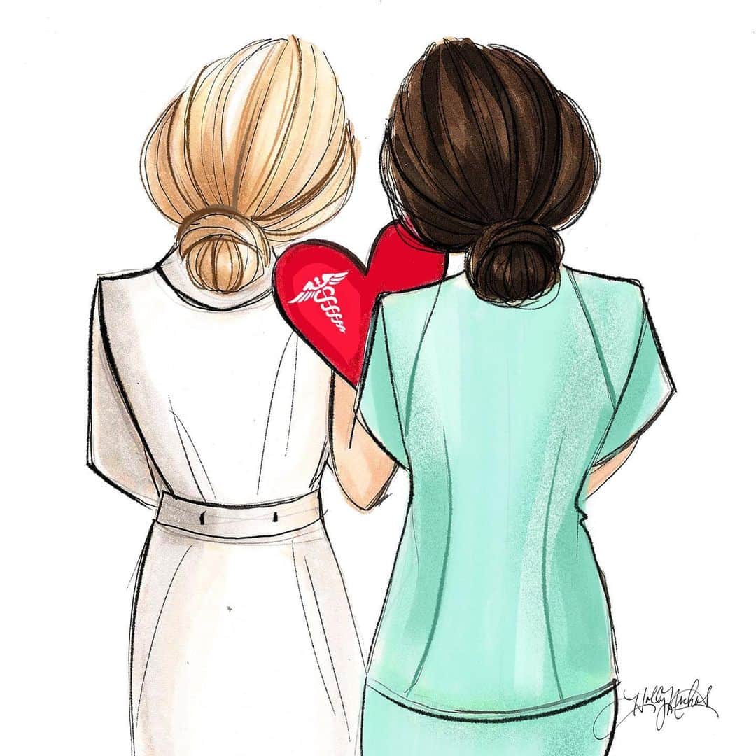 Holly Nicholsさんのインスタグラム写真 - (Holly NicholsInstagram)「Thank you, heroes ❤️ 👩🏼‍⚕️ 👩🏾‍⚕️🩺 #nurses #doctors and all the #medicalheroes . . . #fashionillustration #fashionsketch #fashionillustrator #bostonblogger #bostonillustrator #fashiondrawing #copicart #copicmarkers #copic #illustrator #procreate #procreateart #ipadart #hnicholsillustration」3月27日 10時03分 - hnicholsillustration