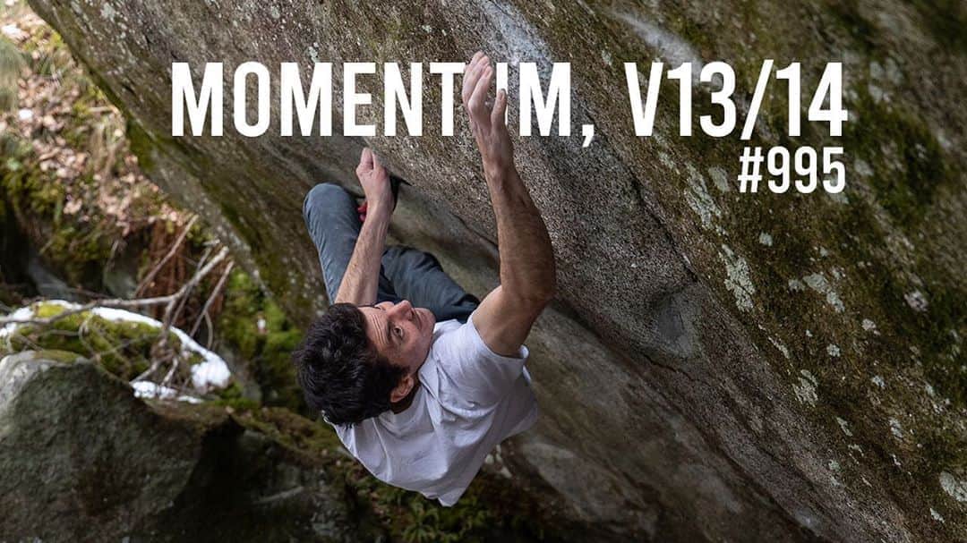 ポール・ロビンソンのインスタグラム：「Momentum video is live!!! What a perfect climb from @nalle_hukkataival #bouldering video: @lizzy.ellison」