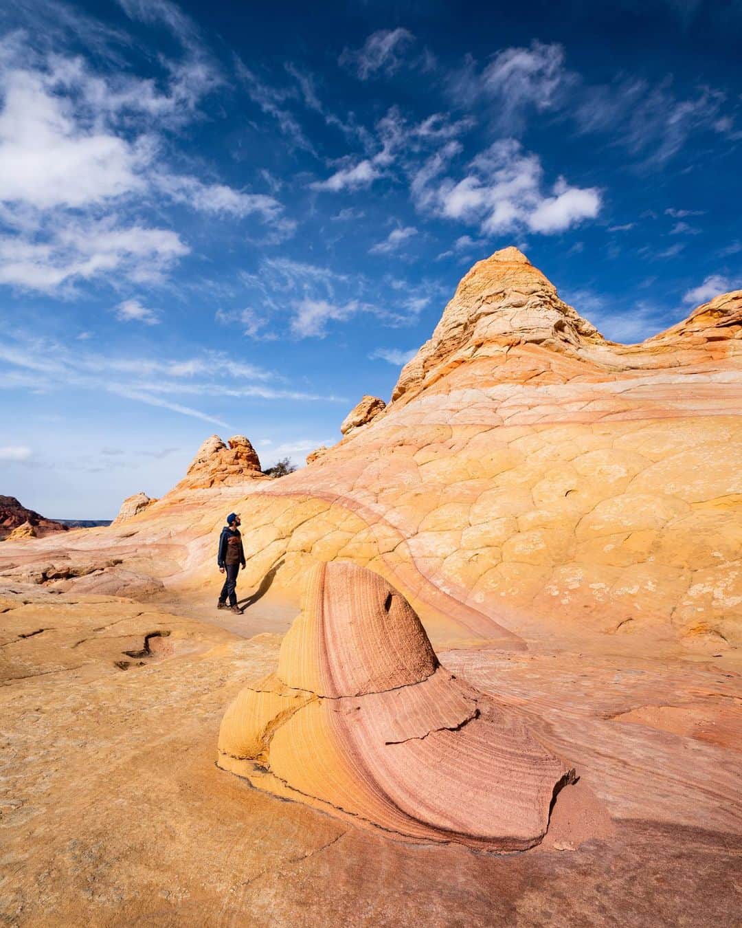 Travis Burkeのインスタグラム：「Finding rainbow sherbet in the Southwest desert just before flying over to New Zealand. 😍🌈🍦 @hippytree @forsakeco @nixon」