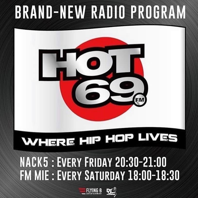 AK-69さんのインスタグラム写真 - (AK-69Instagram)「＜今夜はHOT69🔥＞ 📻冠番組「HOT69」が本日20:30よりNACK5でオンエア！ FM三重では明日の18:00から放送となります！ お聞き逃しなく！！ - 今夜はゲストをお迎えして放送致します！！ 今夜のゲストは、、 @sway_ldh さんです🔥 みなさま是非聴いてくださいね！！ ■「HOT69」 NACK5：毎週金曜20:30 - 21:00 FM三重：毎週土曜18:00 - 18:30 ★ラジオアプリradikoでもお聞き頂けます！ - #ak69 #FlyingB #DefJamRecordings #DAWN #japan #hiphop #radio #HOT69 #nack5 #FM三重 #メモリード #memolead」3月27日 18時43分 - ak69_staff