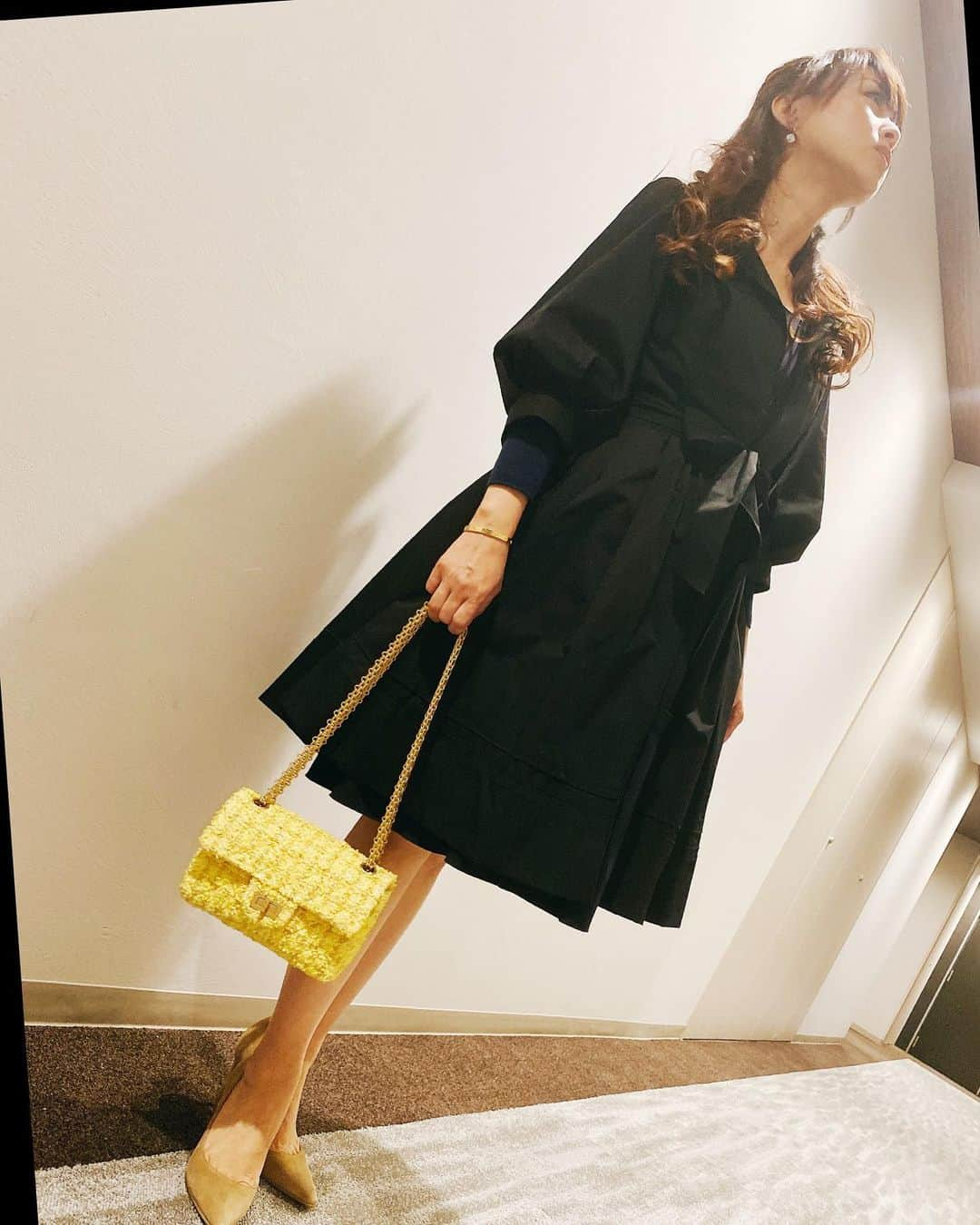 渡辺美奈代さんのインスタグラム写真 - (渡辺美奈代Instagram)「ブラックコーデ  #CHANEL #JIMMY CHOO #フォクシー」3月27日 11時52分 - watanabe_minayo