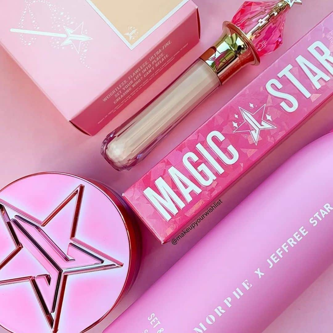 Jeffree Star Cosmeticsさんのインスタグラム写真 - (Jeffree Star CosmeticsInstagram)「A recipe for #snatched skin 💖 @makeupyourwishlist showcases our #MagicStar Concealer & Setting Powder 🧚🏼‍♀️ #jeffreestarcosmetics」3月27日 12時02分 - jeffreestarcosmetics