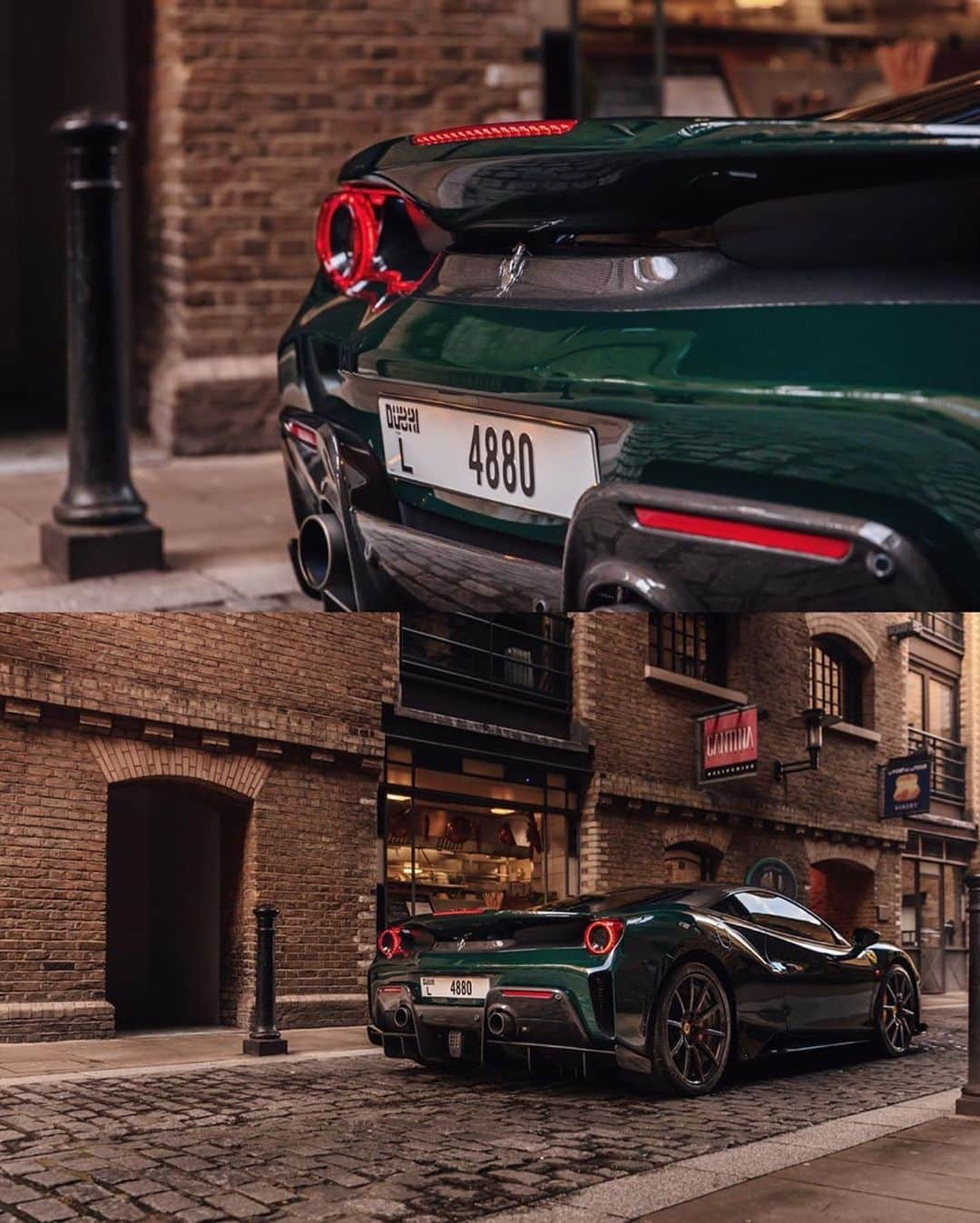 CARLiFESTYLEさんのインスタグラム写真 - (CARLiFESTYLEInstagram)「Verde British Ferrari 488 Pista! 👍🏼👎🏼? Photo by @masterkrishan #carlifestyle #488pista」3月27日 13時38分 - carlifestyle