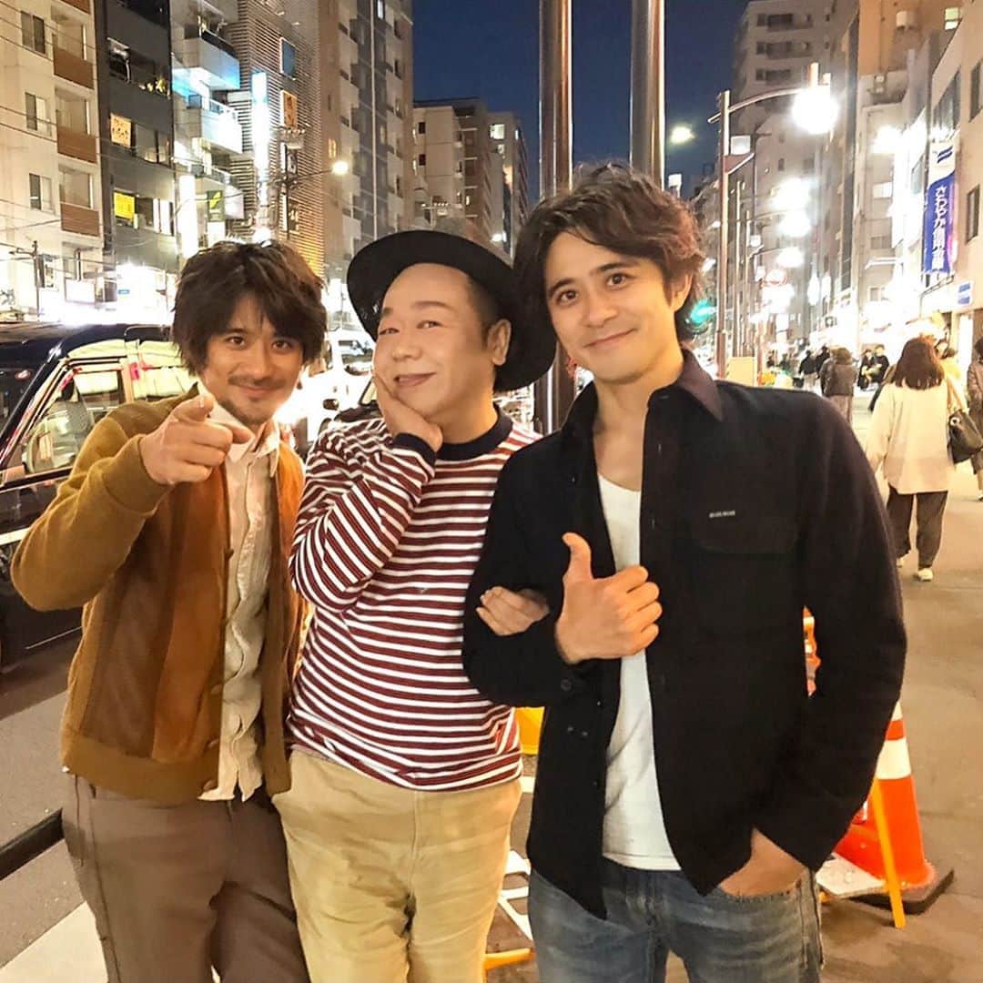 斉藤祥太のインスタグラム：「お疲れー！ 先日の取材。 けいちゃんシゲちゃんしょうちゃん。 #週刊女性 #中目黒#花見 #斉藤祥太#斉藤慶太」