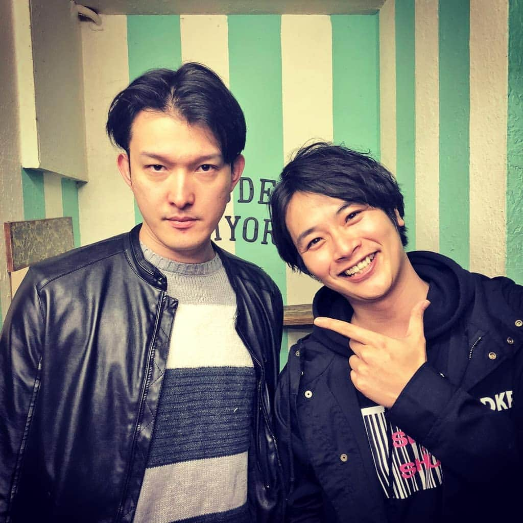 篠田光亮のインスタグラム：「昨日の話。  ゲストの俳優･伊藤陽佑と楽しい時間でした♪  #SDKプロデュース」