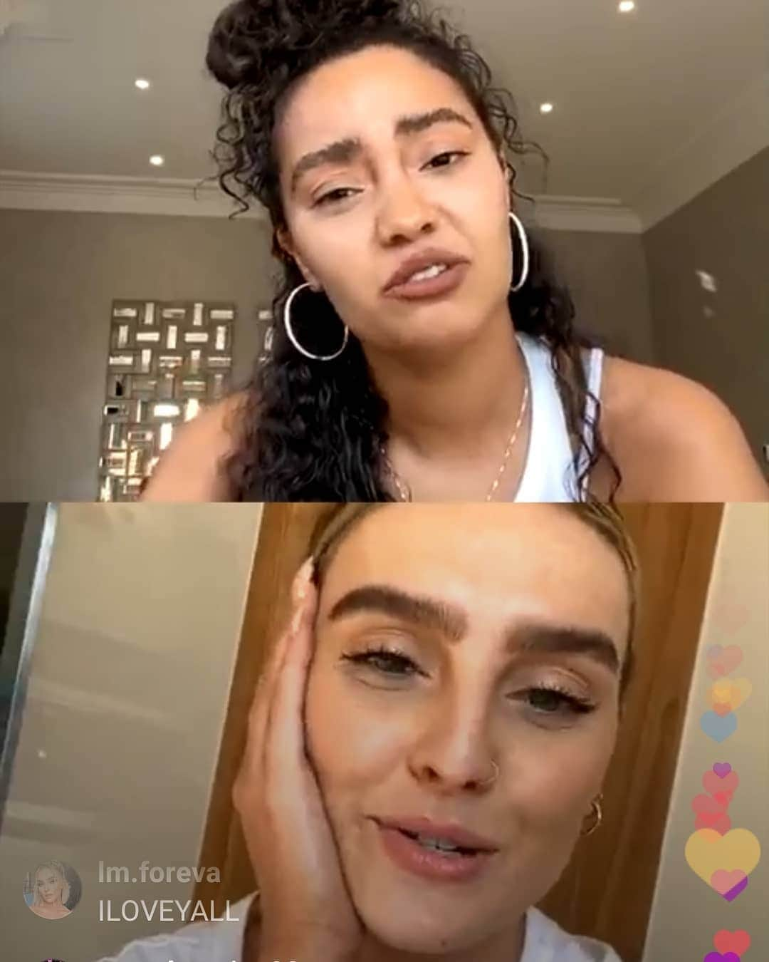 ジェイド・サールウォールさんのインスタグラム写真 - (ジェイド・サールウォールInstagram)「Leigh & Perrie by ig  livestream ❤🥺」3月28日 1時02分 - jadeameliabadwi