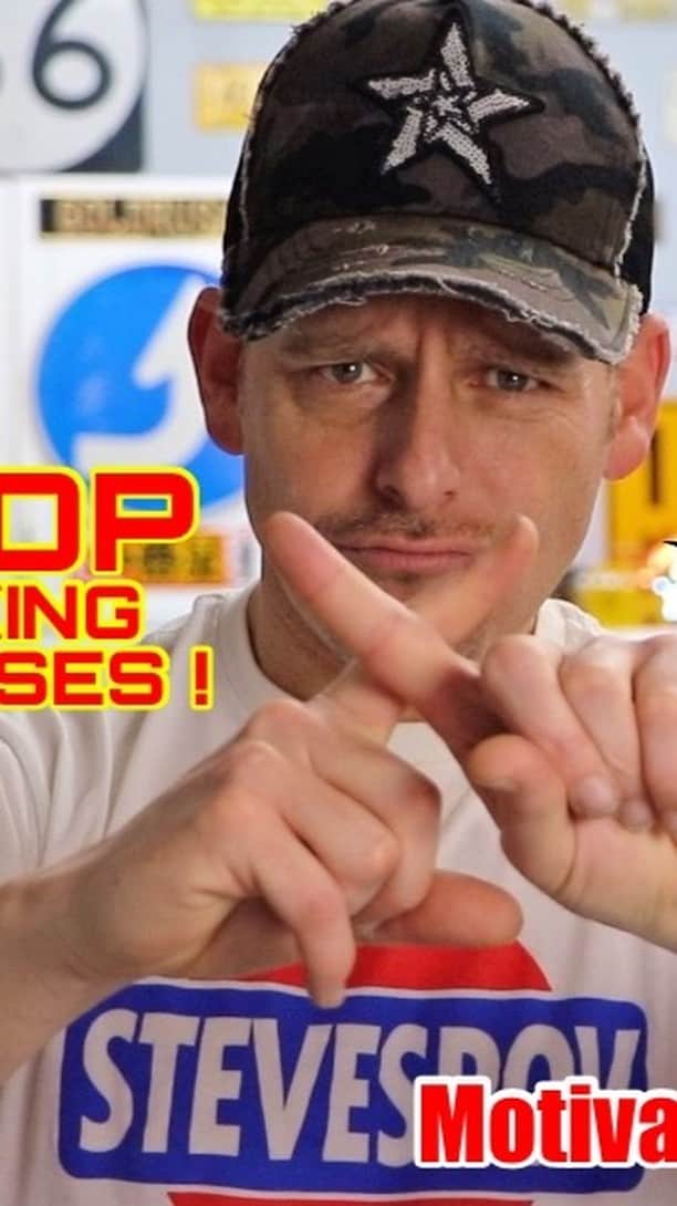 スティーブのインスタグラム：「Welcome to my Garage Talk Motivational Series!  Today I talk about excuses and how excuses will really hold you back in life.  Along with my own story in living in Japan and raising a son in America, I mention Kobe Bryant's Mamba Mentality, Russell Wilson and swimming Olympian Matt Biondi as 3 examples of people who never made excuses, but in fact let failure motivate them to get better without making any excuses for their results!  Garage Talk is a new series where I share with you lessons I learned in Japan that have helped change my life for the better and can help YOU too!  Big thanks to @carvisionla Inesh for helping me film!!」