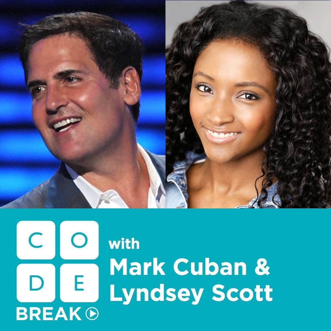 リンジー・スコットさんのインスタグラム写真 - (リンジー・スコットInstagram)「Stuck at home? Take a #CodeBreak with @Mcuban (@ABCSharkTank investor, @dallasmavs owner) and me! Tune in 4/1 at 10am PST/1pm EST to watch! All ages are welcome in this live, interactive CS lesson ➡️ code.org/break . . . . . #codeorg #markcuban #sharktank #mavericks #coding #stuckathome #programmers #computerscience #programming #codingdays #softwaredeveloper #coders #quarantine #peoplewhocode #girlswhocode #kidswhocode #codingforkids #education #learnfromhome」3月28日 1時51分 - lyndsey360