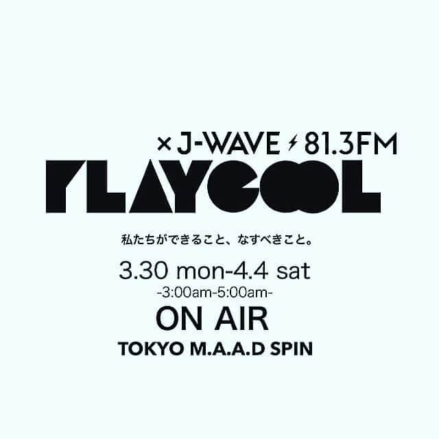 DJ AMIGAのインスタグラム：「3月31日火曜日の真夜中3時から1時間、DJ1987と銘打って、1987年当時聴いていたダサい曲を目一杯かけさせていただきます🎧　たまにはこんな変化球もいかがですか？😘 【PLAYCOOL × J-WAVEコラボレーション企画】-今私たちができること、なすべきこと-  未曽有の事態の中、エンターテインメントの現場が大きくゆれ、自粛などの難しい問題に直面し、日々葛藤するアーティストとDJたちが、ラジオを通して音楽によるメッセージを届けます。 【DJ line up】 ■3/30月… WASEI “JJ” CHIKADA /YOKE aka DJ REDBLOOD ■3/31火…. DJ 1987 a.k.a DJ AMIGA /Yummy ■4/1水…Naz Chris/MiCL ■4/2木…KO KIMURA/Akito ■4/3金… DJ EMMA/STEPHANE K+DJ KOUTAROU.A ■4/4土… Q'HEY/DJ SAIMURA （番組HP ※今企画の掲載は後日行われます） https://www.j-wave.co.jp/original/maadspin/  #djamiga #jwave  #おうちじかん  #radio  #thatseurobeat  #djmix  #eurobeat  #80s s #80smusic」