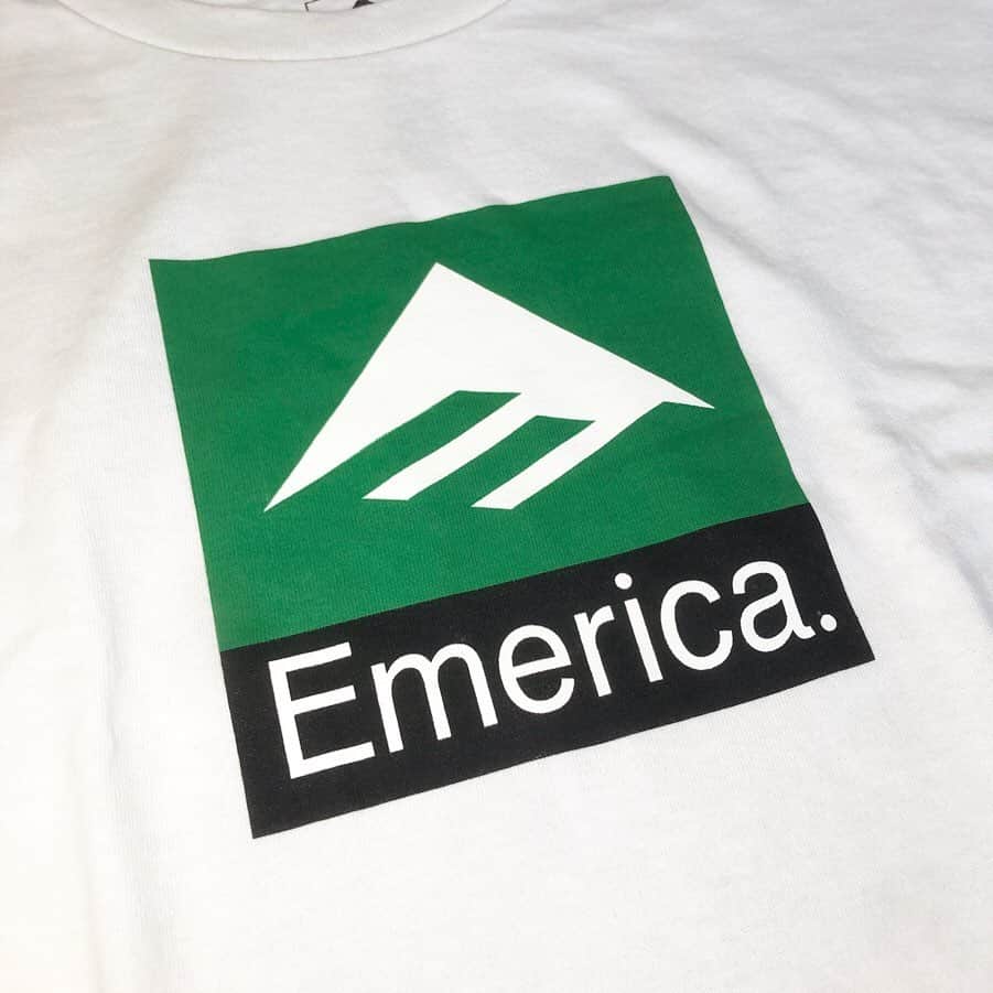 のインスタグラム：「EMERICA から Tシャツが入荷❗️ Triangle LOGO や、PURE LOGO がプリントされた定番モデルと、(写真9,10枚目)はライダーの Jon Dickson のお父さんが経営している、釣り道具ショップ TRIANGLE sports & marine とのコラボ Tシャツになります🎣  @emerica #emericashoes #emerica #skateboard #skateboarding #skater #カリフォルニアストリートスケーター #カリスト #スケートボード #スケボー #スケーター#californiastreet #calst」