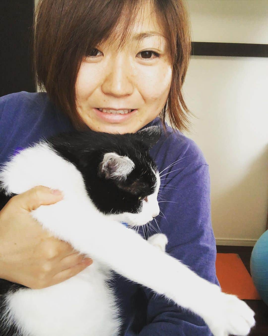 橋本紀代子さんのインスタグラム写真 - (橋本紀代子Instagram)「今日のバランスポーズ インスタ映えしない自宅感 猫にはすぐに逃げられます #チームイナムラキャビン」3月28日 12時34分 - kiyokohashimoto