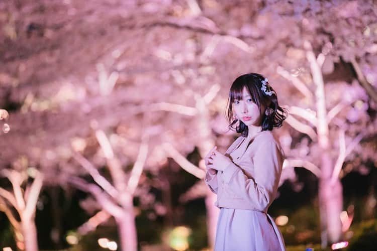 花咲来夢さんのインスタグラム写真 - (花咲来夢Instagram)「桜〜🌸✨✨ ミッドタウンのとこ。  #桜ポトレ #cherryblossom #Japanese」3月28日 22時15分 - raimu_charlotte