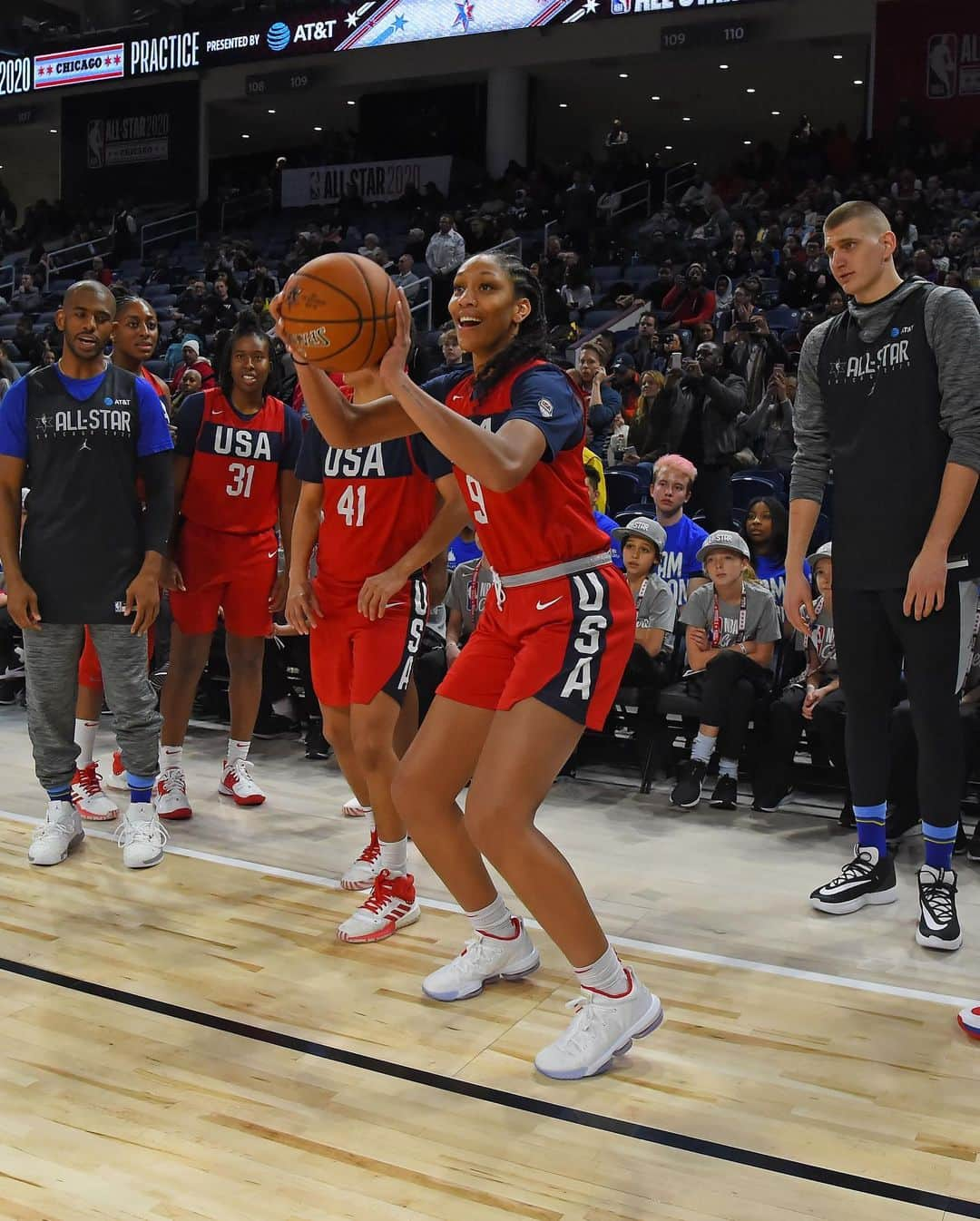 NBAさんのインスタグラム写真 - (NBAInstagram)「@aja22wilson of the @lvaces checks in to answer questions! #NBATogetherLive」3月28日 17時33分 - nba