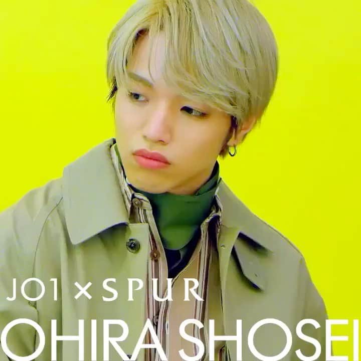 大平祥生のインスタグラム：「🍮 配信中の「 #JO1SPURメンバー別ミニムービー 」、４人目は #大平祥生 さん！「一年後の目標」を伺うと、「語学スキルの向上！」と力強くコメント。また、質問に対して、じっくりと考え、丁寧に言葉を紡ぐ、真摯な姿が印象的でした。SPUR5月号本誌もぜひチェックしてくださいね。  𖤐 200327 | spur ♡´･ᴗ･`♡ #大平祥生 #ohirashosei #shoseiohira #JO1 #ジェイオーワン #produce101japan #日プ #produce101 #producejapan」