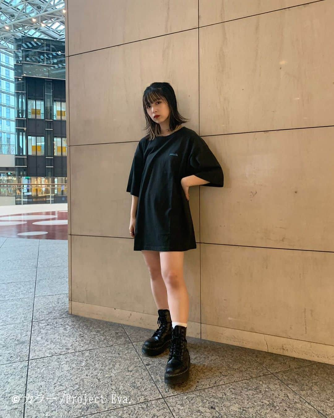 XGIRL_ootdさんのインスタグラム写真 - (XGIRL_ootdInstagram)「#xgirl_ootd  @pyn0504 ・ ・ X-girl × EVANGELION BOY MEETS GIRL S/S TEE ¥5,500+tax ・ ・ #xgirl #xgirljp #xgirlus #evangelion」3月28日 21時56分 - xgirl_ootd