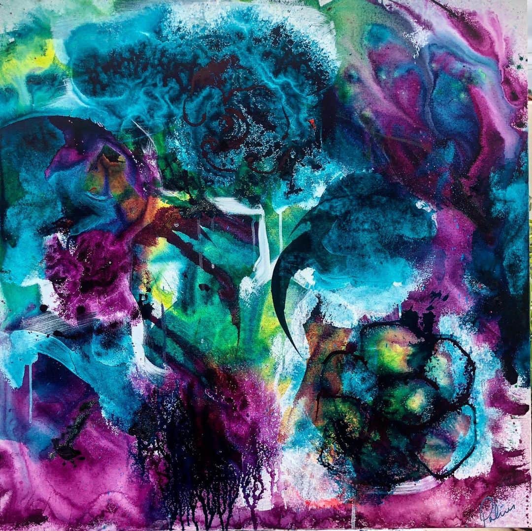 ブリトニー・パーマーさんのインスタグラム写真 - (ブリトニー・パーマーInstagram)「‘Spring’  36 x 36in  acrylic on canvas @brittneypalmerart #brittneypalmerart #abstract #artwork #artist #artiseverything」3月29日 5時25分 - brittneypalmer