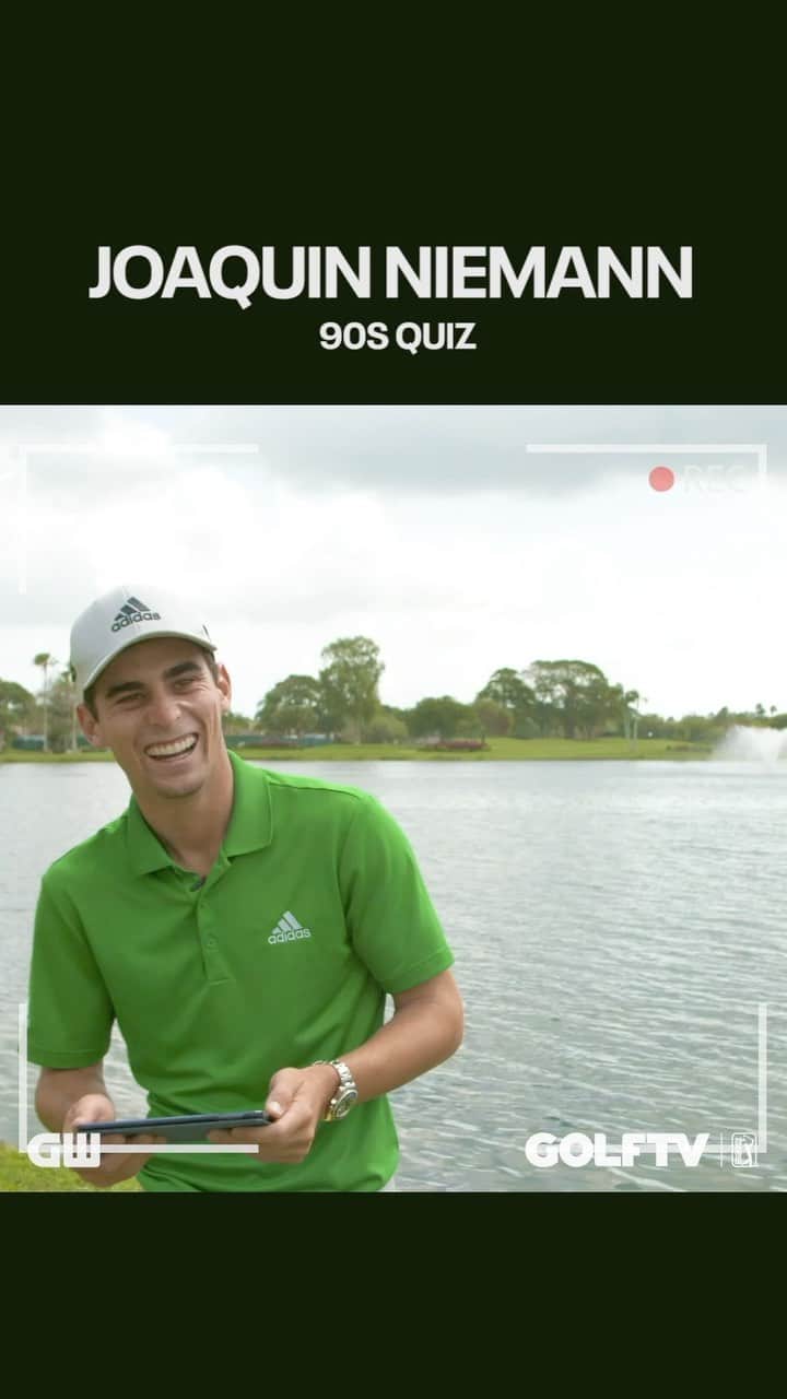 ホアキン・ニーマンのインスタグラム：「#Repost @golftv ・・・ @joaco_niemann nació en 1998. ¿Cuánto sabe de los 90’s? 👉」