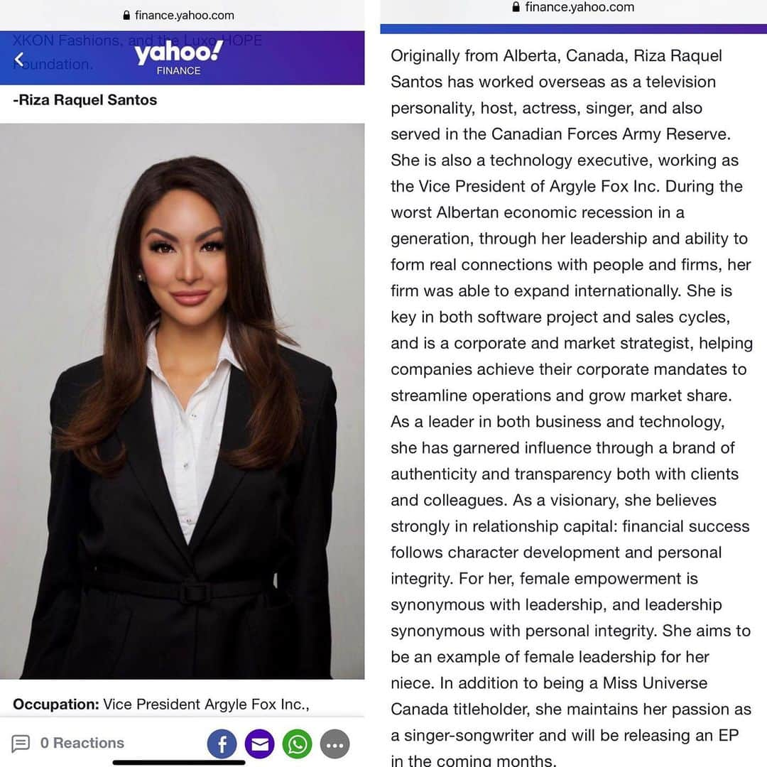 Coleen Garciaのインスタグラム：「Feature in @yahoofinance . With all the uncertainty in the world today, one thing is certain: God will never change and He is still on the throne.  Circumstances will change and I know that I will never be the same again. . The economy will restructure. As firms navigate the waters of the new world in the reality of this pandemic we are facing, with social distancing, the brick and mortar model may fall out of favour in various industries as we transition into conducting our business and collaboration online. . I hope everyone is doing well. I pray we all stay safe and healthy 🙏 . Psalm 91:1-11 (NIV) . Whoever dwells in the shelter of the Most High will rest in the shadow of the Almighty. I will say of the Lord, “He is my refuge and my fortress, my God, in whom I trust.” Surely he will save you from the fowler’s snare and from the deadly pestilence. He will cover you with his feathers, and under his wings you will find refuge; his faithfulness will be your shield and rampart. You will not fear the terror of night, nor the arrow that flies by day, nor the pestilence that stalks in the darkness, nor the plague that destroys at midday. A thousand may fall at your side, ten thousand at your right hand, but it will not come near you. You will only observe with your eyes and see the punishment of the wicked. If you say, “The Lord is my refuge,” and you make the Most High your dwelling, no harm will overtake you, no disaster will come near your tent. For he will command his angels concerning you to guard you in all your ways.” .  #Godisgood #business #technology #music #art #yahoofinance #readytowed #entertainment #singer #singersongwriter #Psalm91 #tech #digitalart #womenoffaith #christiangirls」