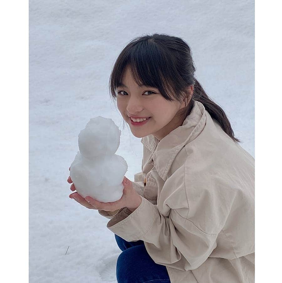柿澤ゆりあさんのインスタグラム写真 - (柿澤ゆりあInstagram)「﻿ そろそろ桜が咲くかなと思っていたら、﻿ まさかの雪が積もりました。🌨️☃️﻿ ﻿ #snow#winter#white#nature#snowman #❄️#☃️」3月29日 17時54分 - yuria_kakizawa_403