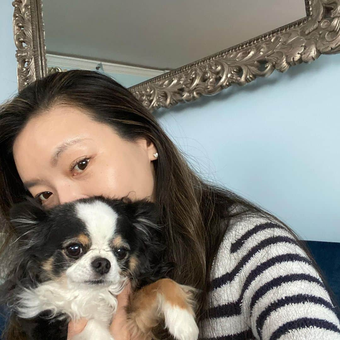 和央ようかさんのインスタグラム写真 - (和央ようかInstagram)「Sweats day with my baby 🐶 毎日がどんどん🐶とジャージデー🐶 NYはお天気悪いよ、日本は雪降ったって？😳気持ちは明るく頑張らすに頑張ろ😘 #takakonystylin #nylife #lifestyle #nyc🍎 #yokawao #和央ようか #dondon🐶#どんどん🐶 @dondon_oreo」3月29日 11時17分 - yokawao0215