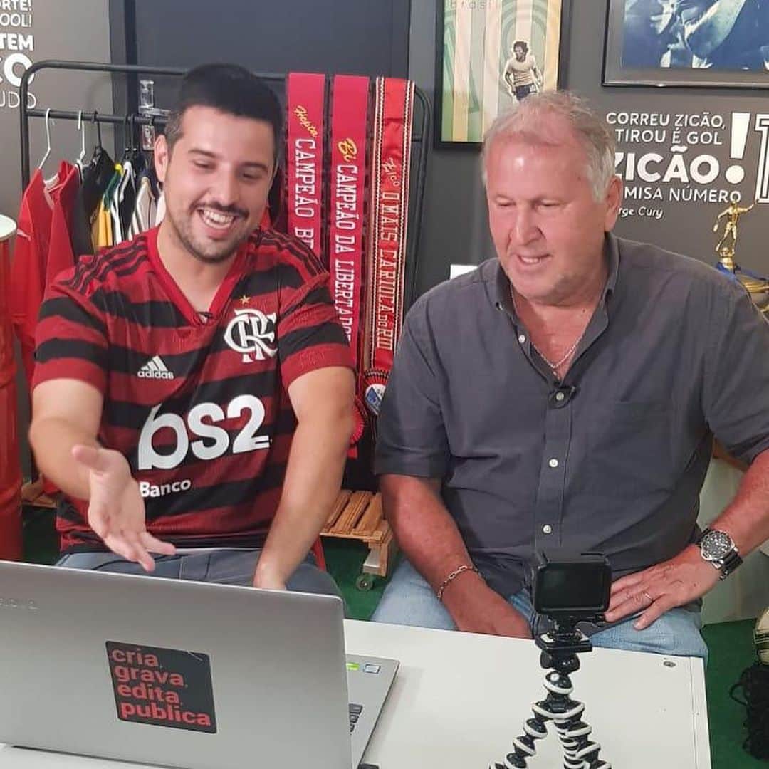 ジーコさんのインスタグラム写真 - (ジーコInstagram)「Ja no Canal Zico 10 no Youtube, o REACT do Everton Ribeiro. Um show. Confere la e continue em casa.」3月30日 3時23分 - zico