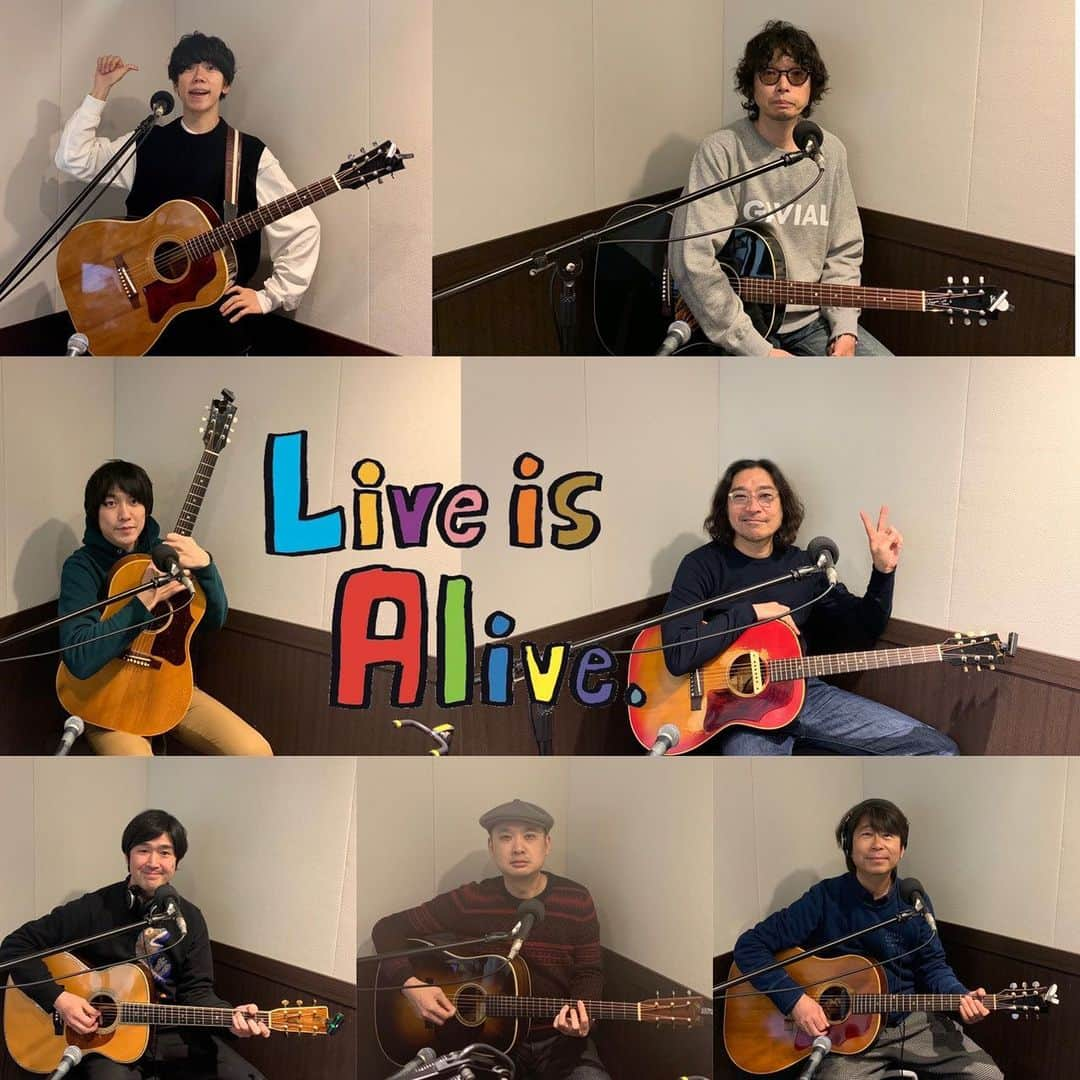 トータス松本のインスタグラム：「FMCOCOLO GOT YOU OSAKA 「Live is Alive」終わった！感動。 みんなすごかったなぁ。 聴いてくれてありがとうございました！ #fmcocolo  #GotYouOsaka #Live is Alive #浜崎貴司 #フライングキッズ #斉藤和義 #桜井秀俊 #真心ブラザーズ #山内総一郎 #フジファブリック #藤巻亮太 #レミオロメン #片岡健太 #sumika #ありがとう #サンシャイン松本 #ウルフルズ #写真の #みんなのサイン #両端切れててごめん」