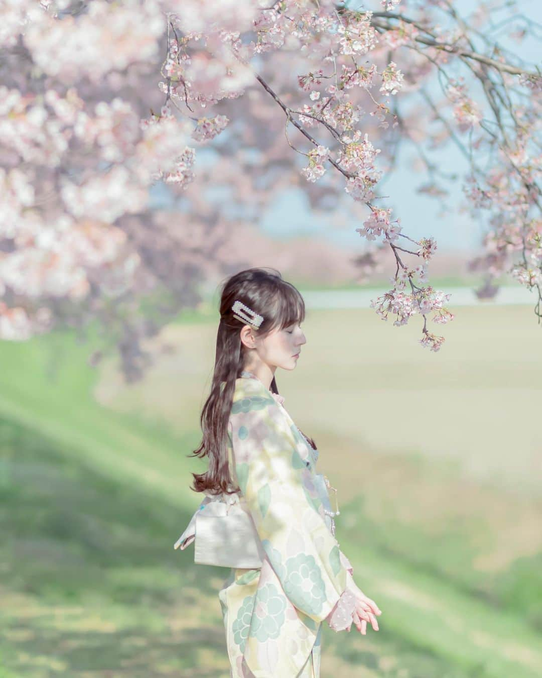 近衛りこさんのインスタグラム写真 - (近衛りこInstagram)「夢っぽかった . . . #着物#ポートレート#桜#sakura #portrait#japanesegirl#japanesecosplayer#被写体撮影」3月29日 20時46分 - ko_no_e