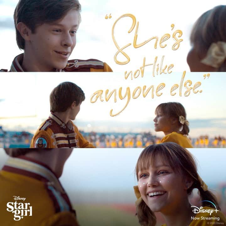 のインスタグラム：「“She’s not like anyone else.” ✨ @stargirl is now streaming on #DisneyPlus.」
