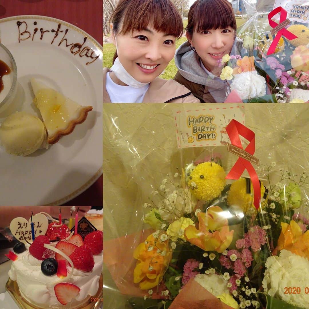 小泉エリのインスタグラム：「‪昨日、無事にお誕生日を迎えることができました😆‬ ‪幸せでした🎂‬ ‪38歳になりましたが気持ちは若く、楽しい時は思いきり笑い、しんどい時でも周りの人たちと一緒に笑顔で過ごしていきたいと思います•*¨*•.¸¸♬︎‬ ‪今年もよろしくお願いします🥰‬」