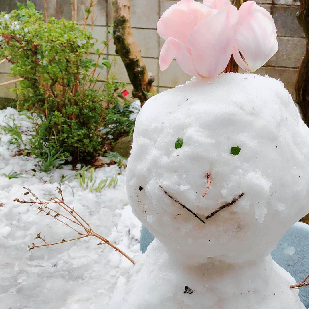 石橋奈美さんのインスタグラム写真 - (石橋奈美Instagram)「雪だるま . #雪　 #❄️ #雪だるま #☃️」3月29日 22時51分 - ishibashi.nami