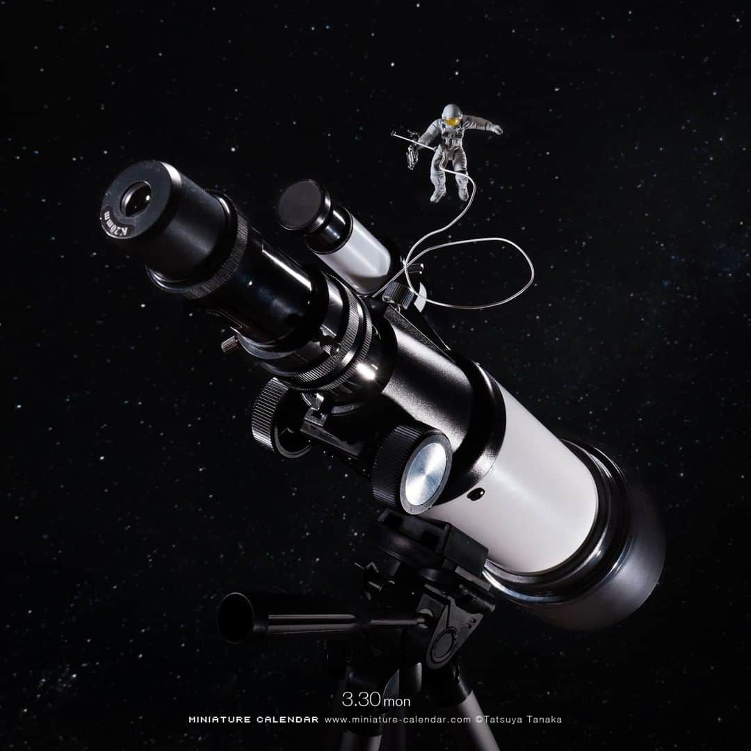 田中達也さんのインスタグラム写真 - (田中達也Instagram)「⠀ “Astronomy” ⠀ 宇宙に夢中 ⠀ #天体望遠鏡 #宇宙船 #🔭 #Telescope #Spaceship ⠀ ────────────────── 《EXHIBITION info》 ⠀ 【MINIATURE LIFE展 in 福島】 MINIATURE LIFE EXHIBITION in Fukushima until: May 10, 2020 #MiniatureLife展 #ミニチュアライフ展 ⠀ 【small MUJI vol.1“Miniature”】 until: May 10, 2020 #smallMUJI #MUJIfinland ⠀ ℹ️Please look at the Instagram story’s highlight for more information.」3月30日 7時00分 - tanaka_tatsuya