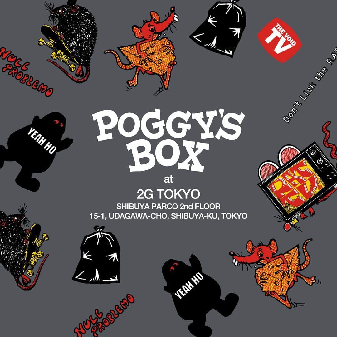 小木 "Poggy" 基史さんのインスタグラム写真 - (小木 "Poggy" 基史Instagram)「#PoggysBox at @2gtokyo 📺🐀🧀🛹」3月30日 10時02分 - poggytheman
