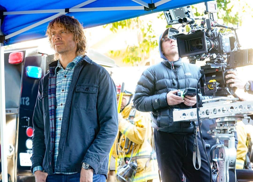 NCIS:LA 〜極秘潜入捜査班のインスタグラム：「Swipe through some #BehindTheScenes photos from filming tonight’s #NCISLA 🧡」