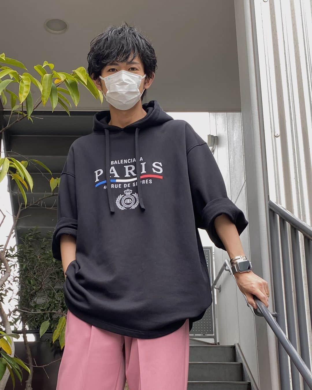 片山良平のインスタグラム：「pink pink pink✨ #マスク営業 #🌸🌸🌸 #来年は皆んなで花見すっぞ！」