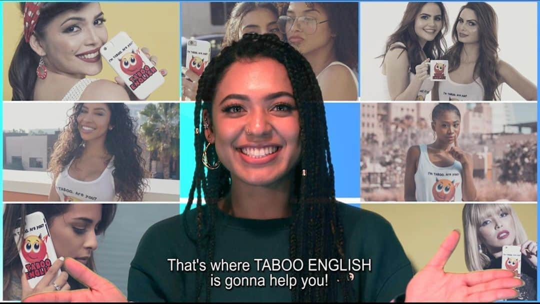 Taboo English®のインスタグラム：「Kristy’s new video is on the way! 🌟🌟🌟🌟Learn about EXPLICIT 🤬 Language explícito 🇧🇷 冒涜 言葉 • • • • #badwordsgoodvibes #tabooenglishteam #tabooenglish #英語スラング #esl #ingles #英会話 #explícito #explicitlyrics」