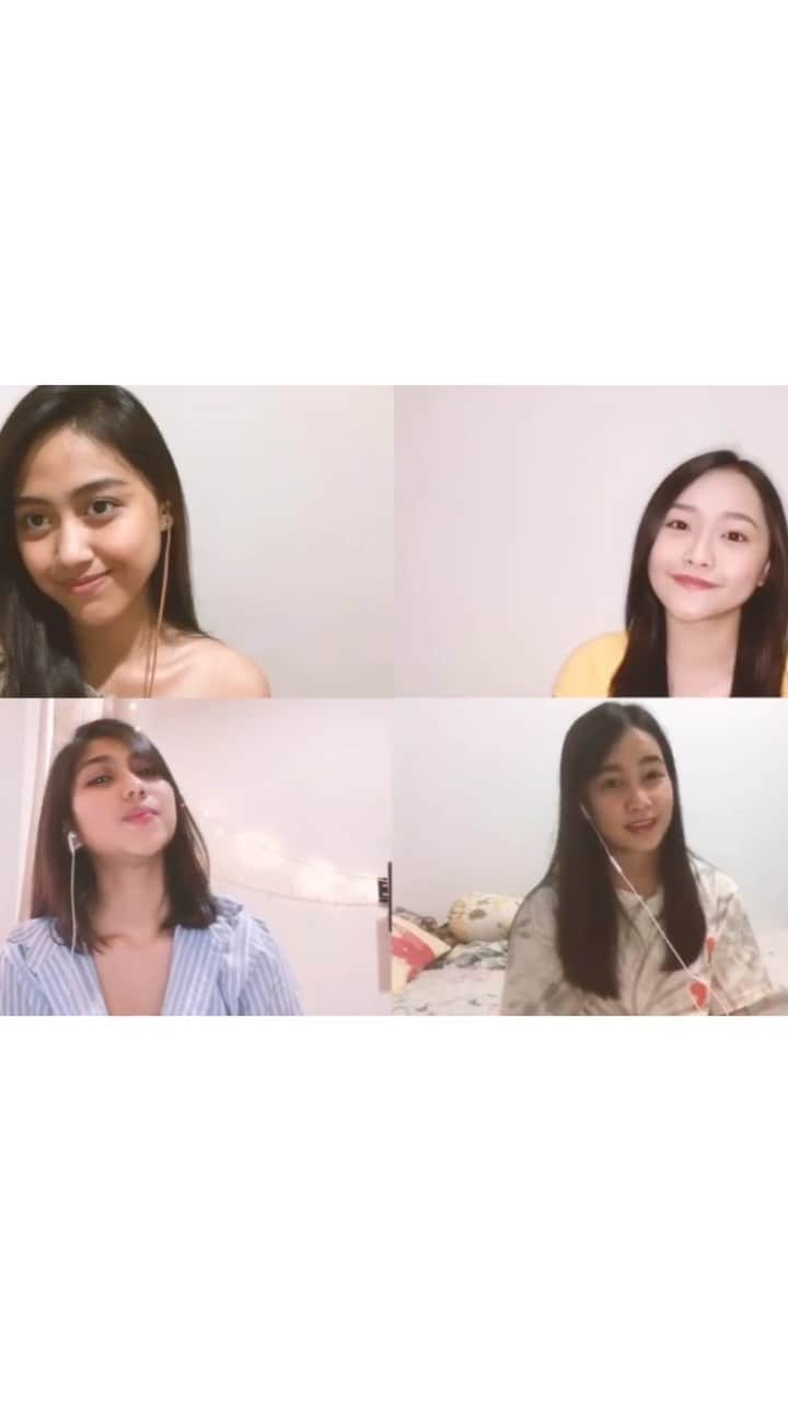 ロナ・アングラエニのインスタグラム：「Corona tak menjadi penghambat bagi ciRona bersama Sisca Aurel Nadila untuk tetap produktif 🙂😉 #workfromhome #dirumahaja」