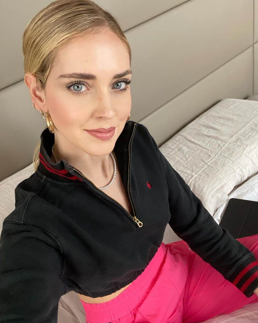 キアラ・フェラーニさんのインスタグラム写真 - (キアラ・フェラーニInstagram)「Quarantine day 23 💖」3月31日 0時19分 - chiaraferragni