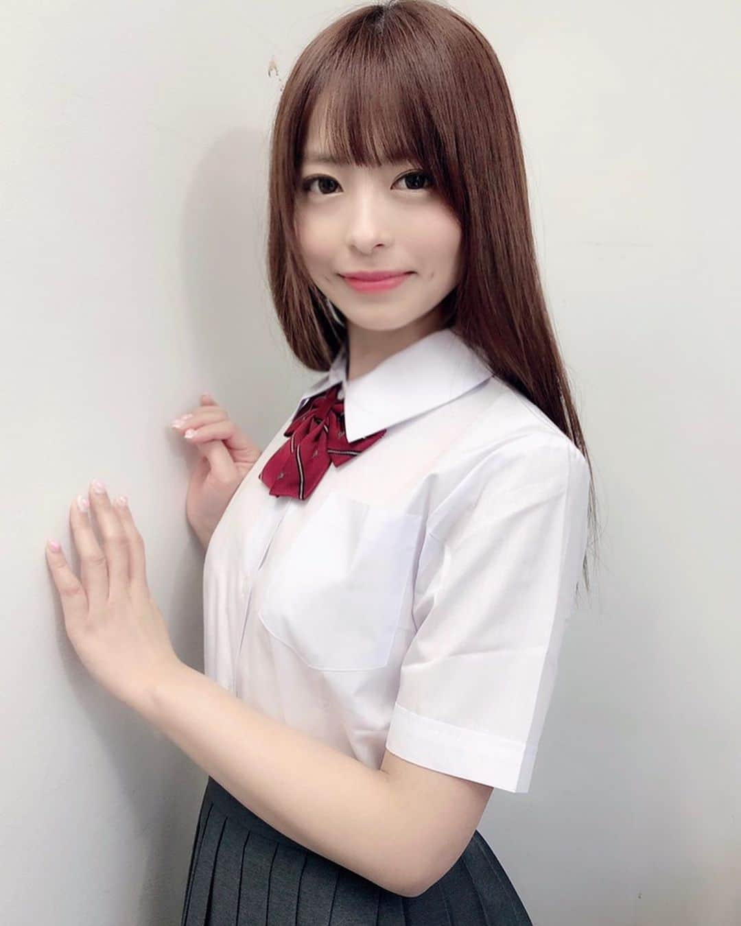 のインスタグラム：「、、、🌃 #夜　#goodnight #桜もこ　#制服　#kawaii  #instagram #instagood #instalike #japanesegirl #japanesemodel #japanese #asiangirl #」