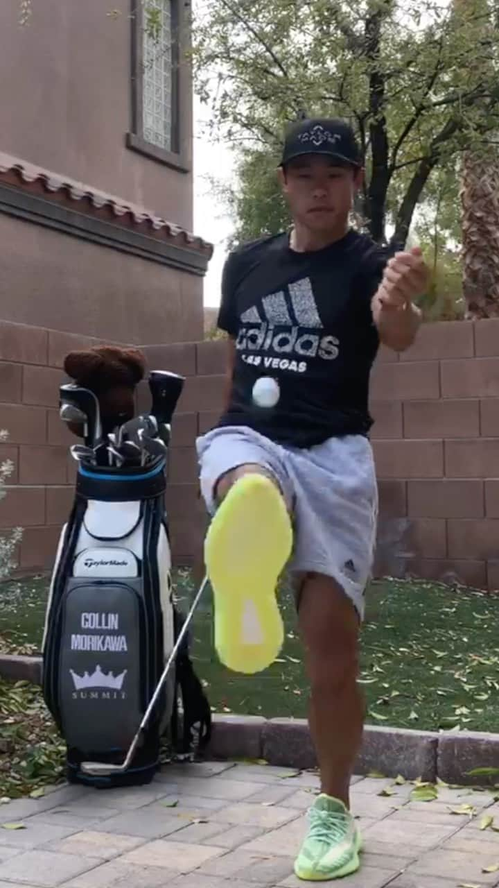 コリン ・モリカワのインスタグラム：「Alright #TeamTaylorMade, we got this! Let’s keep the #TMBounceChallenge going. I nominate: @harryhiggs1991, @dylan_wu59 & @dodgers Show me what you got 👊🏼@taylormadegolf」