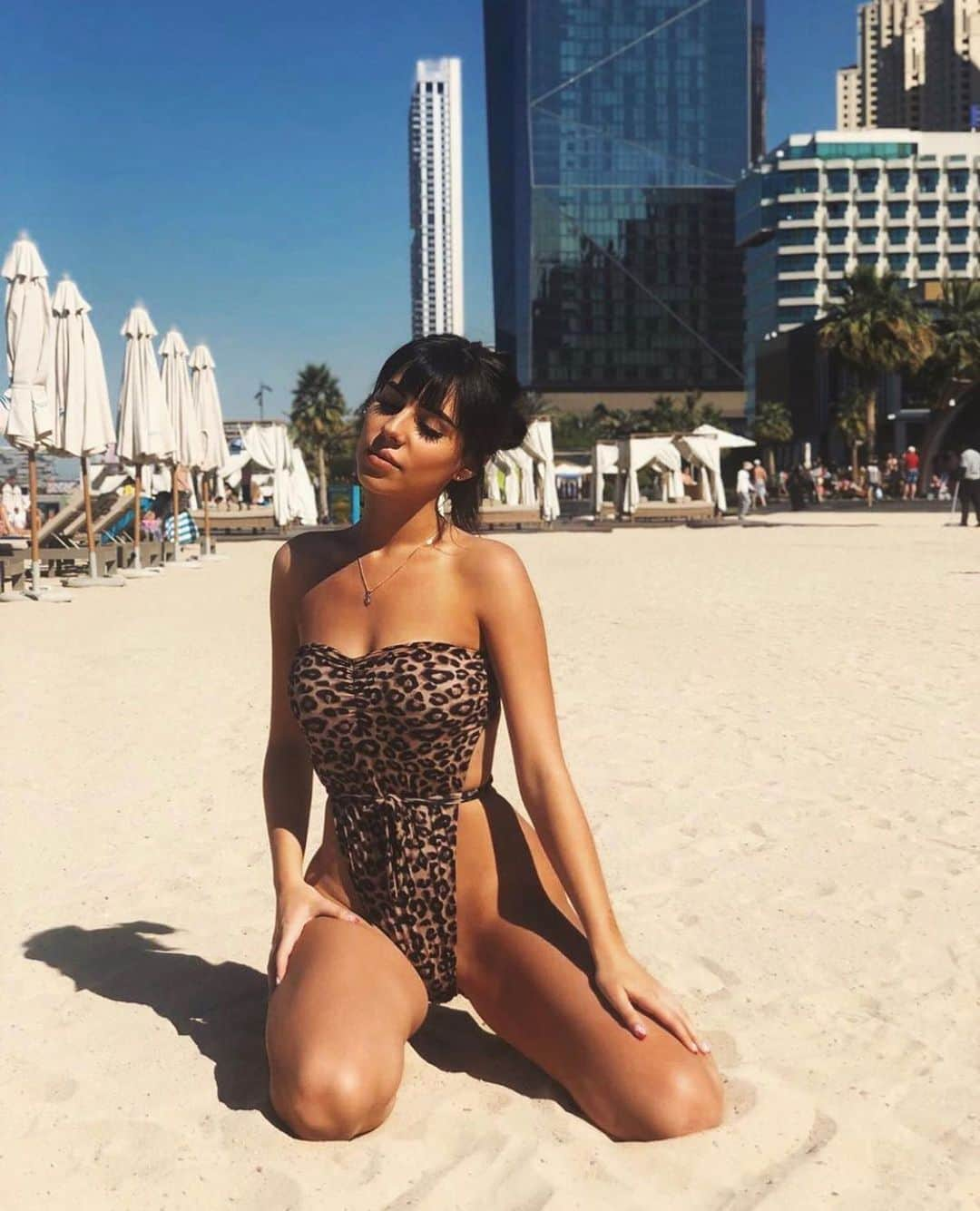 Inamorata Swimさんのインスタグラム写真 - (Inamorata SwimInstagram)「@milenajarosinska in the Swami’s in Leopard」3月31日 1時52分 - inamoratawoman