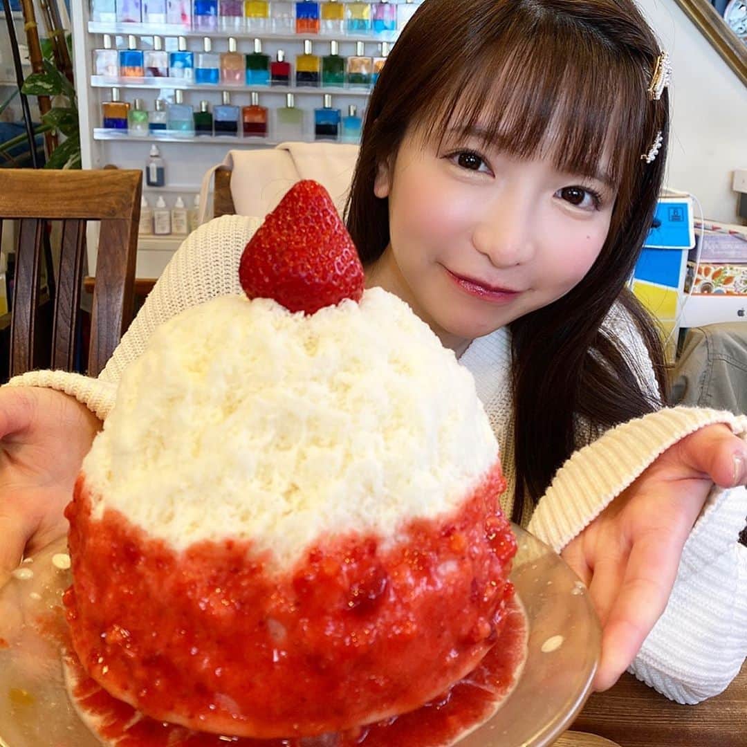 もえのあずきさんのインスタグラム写真 - (もえのあずきInstagram)「真冬でも食べたいかき氷🤤💓 #かき氷 #かき氷部 #凡くら#かき氷凡くら #」3月31日 16時03分 - moeazukitty