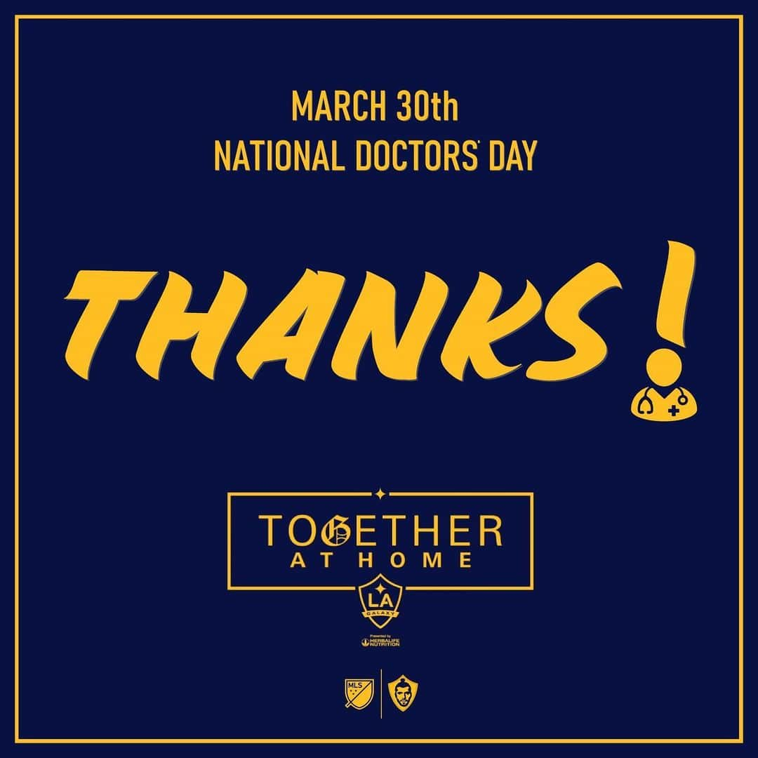 エミリアーノ・インスアのインスタグラム：「THANKS TO OUR HEROES! 👨🏻‍⚕️🦸🏻‍♂️👩🏻‍⚕️🦸🏻‍♀️ #NationalDoctorsDay #StayAtHome #MLSUnites 🇺🇸🇦🇷」