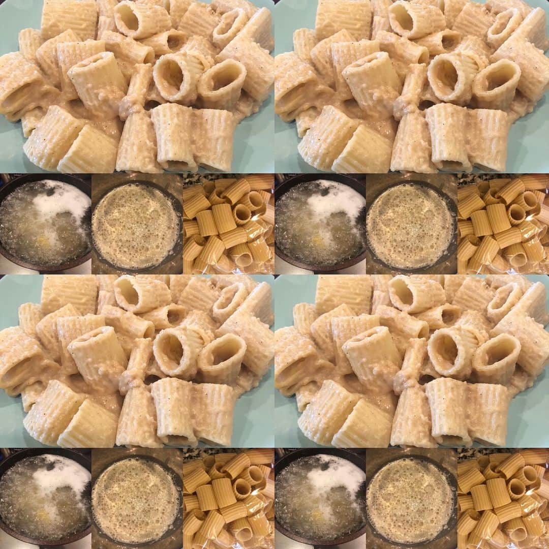 林彰洋のインスタグラム：「自宅待機だから、昼ご飯を作る事にした👍  パッケリというパスタをクリームソース和え。笑  いざ試食🤝 #パッケリ #stayhomemaking #pasta #eazy #cooking」