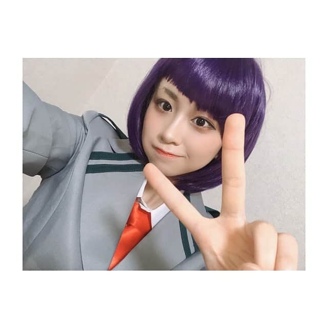 金子みゆさんのインスタグラム写真 - (金子みゆInstagram)「💜﻿ ﻿ したくてしたけど、、、笑﻿ ﻿ イヤホンジャックの作り方わからんすぎて諦めました。。﻿ ﻿ #耳郎響香 #僕のヒーローアカデミア #ヒロアカ﻿」3月31日 17時08分 - kaneko_miyu0813