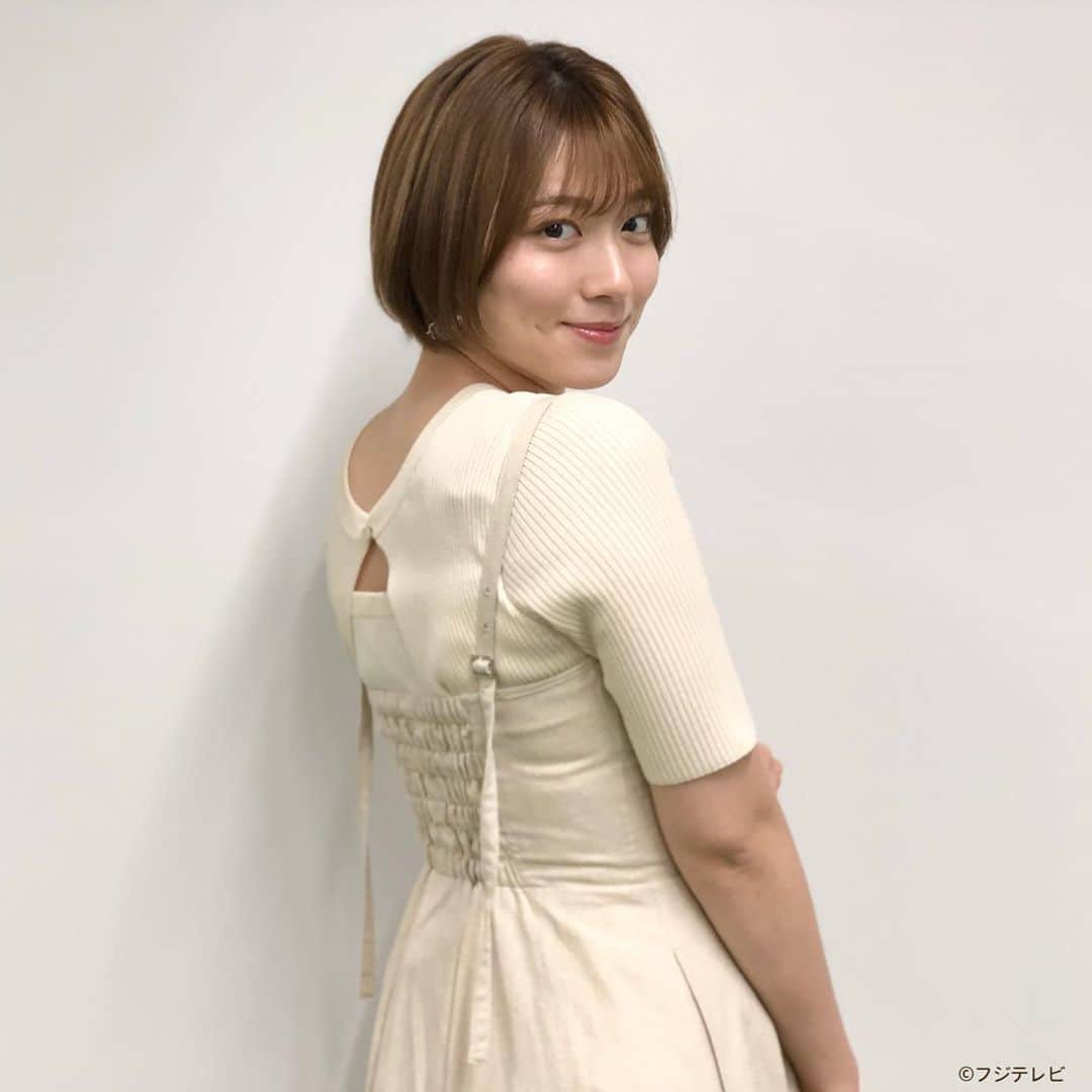 フジテレビ「めざましテレビ」さんのインスタグラム写真 - (フジテレビ「めざましテレビ」Instagram)「3月31日（火） ・ ファッション雑誌CanCamとコラボした お天気コーナー「きょう何着て行く？」 阿部華也子ちゃんの毎日のコーデを紹介♪ ・ 【きょうのコーデ】 ジャケット→#リランドチュール 1万5000円 ジャンパースカート→#SNIDEL 1万5000円 ニット→#LAGUNAMOON 1万1000円 靴→#ダイアナ 1万3500円 ピアス→#Lycka 1400円 ・ 【コーデのポイント】 コルセット風のデザインが目を引くジャンパースカートが主役👗 同じ色のニットをINしておしゃれ上級者に見えるワントーンスタイルを完成させました🍀 Gジャンをラフにはおればよりこなれた雰囲気に✨ ・ #めざましテレビ #きょう何着て行く？ #阿部華也子 #今日のコーデ#コーデ #CanCam #今日のファッション#ootd #きょう何着て行く？は月〜金朝6時22分ごろ放送！」3月31日 19時36分 - mezamashi.tv